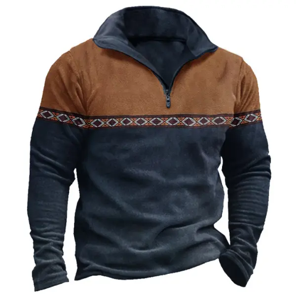 Men's Aztec Winter Sweatshirt - Wayrates.com