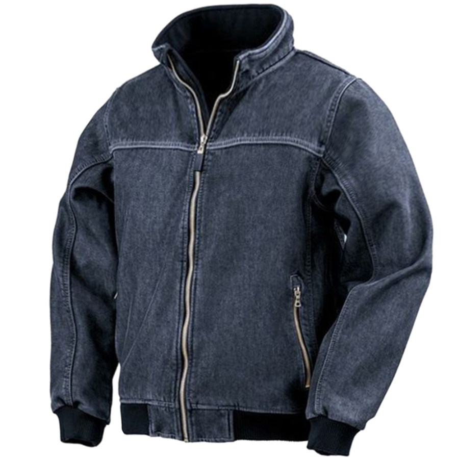 

Men's Vintage Washed Denim Jacket