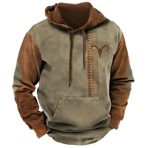 Men's Ethnic Print Men's Sports Hoodie - Kalesafe.com 