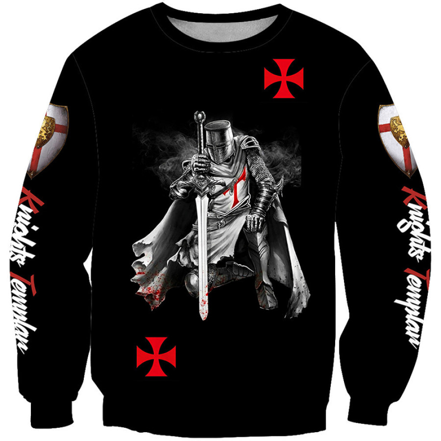 

Men's Outdoor Casual Long Sleeve Printed Round Neck Sweatshirt