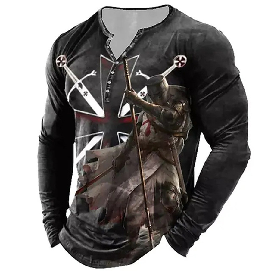 

Men's Outdoor Casual Long Sleeve Printed T-Shirt