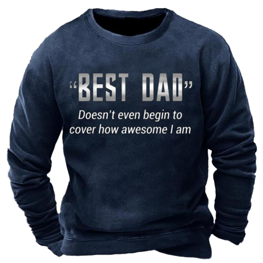 

Best DAD Men's Round Neck Sweater