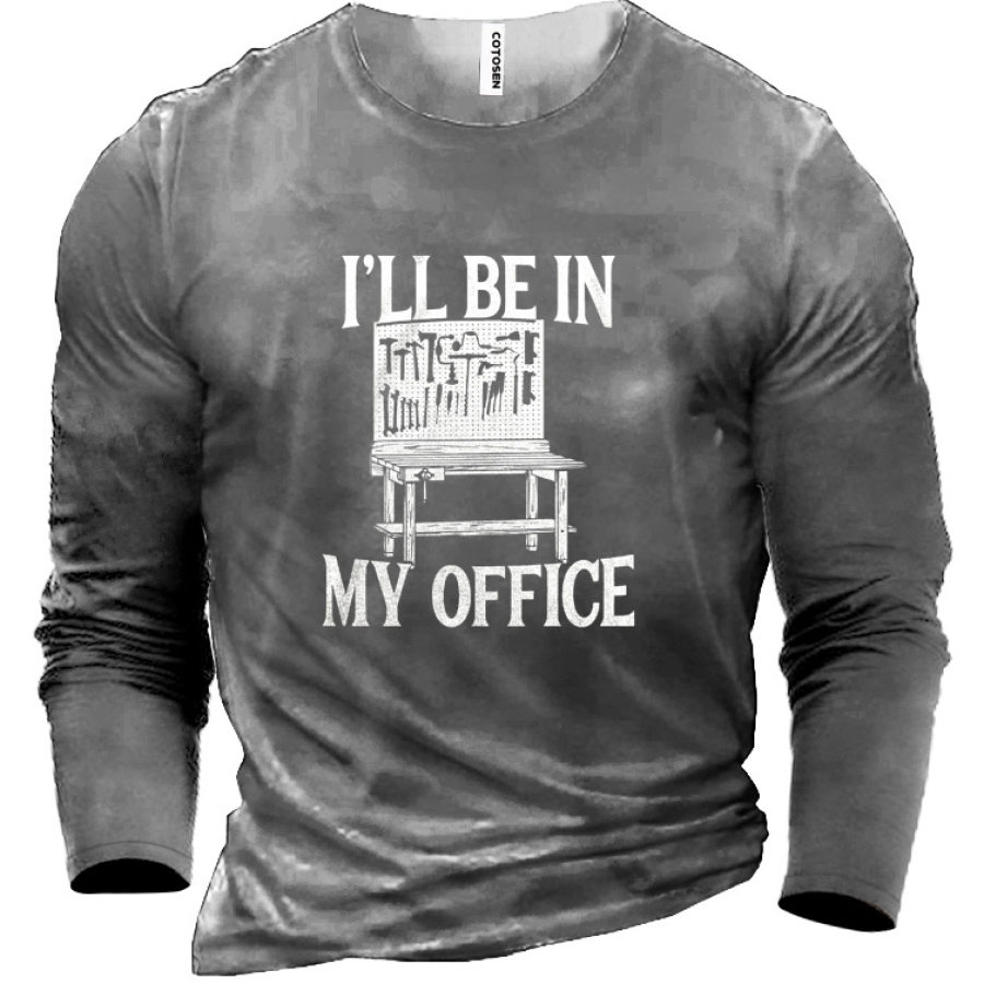 

I'LL Be In My Office Cotton Men'S Shirt