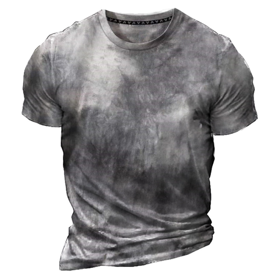 

Men's Vintage Tie Dye Print T-Shirt