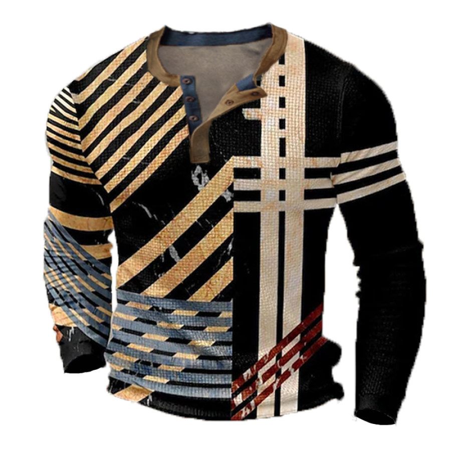 

Men's Outdoor Sports Casual Long Sleeve Printed T-Shirt
