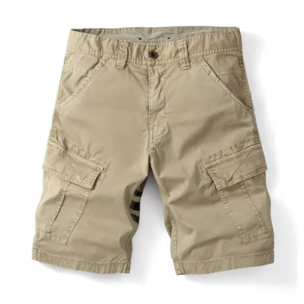 Men's Vintage Training Multi-Pocket Cargo Shorts - Kalesafe.com 