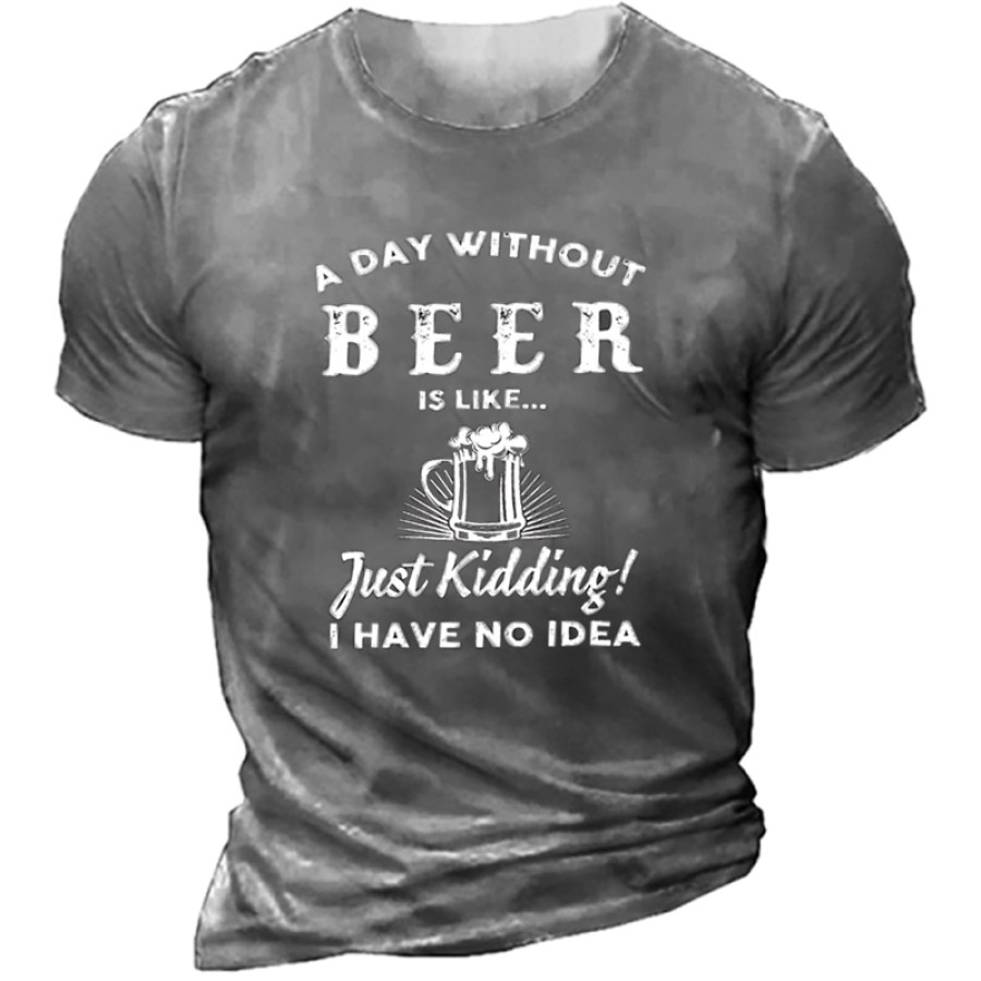 

Men's Outdoor Casual Printed Breathable Short Sleeve T-Shirt