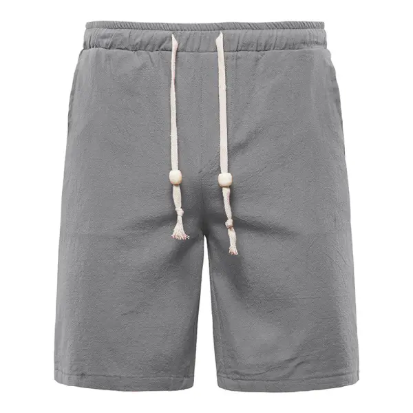 Men's Outdoor Linen Casual Beach Shorts - Blaroken.com 