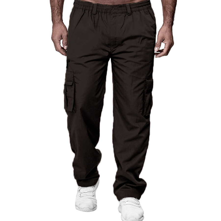 

Men's Outdoor Casual Loose Multi-pocket Straight Cargo Pants