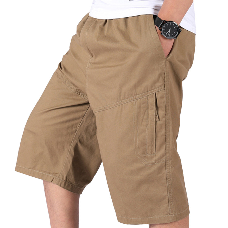 

Men's Outdoor Zipper Pocket Casual Stretch Waist Loose Shorts