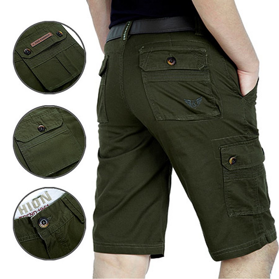 

Plus Size Men's Outdoor Multi-Pocket Cargo Casual Shorts