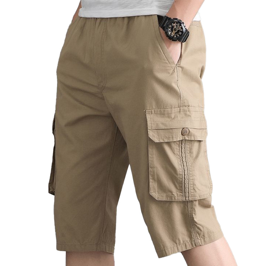 

Shorts Curtos Masculinos Casuais Com Cintura Elástica Para Atividades Ao Ar Livre