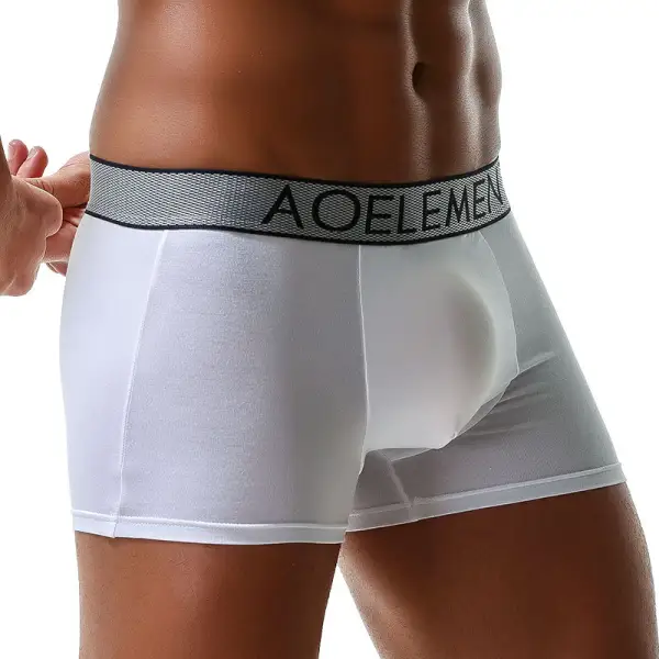 Men's Casual Breathable Mid-waist Boxer Briefs Underwear - Kalesafe.com 