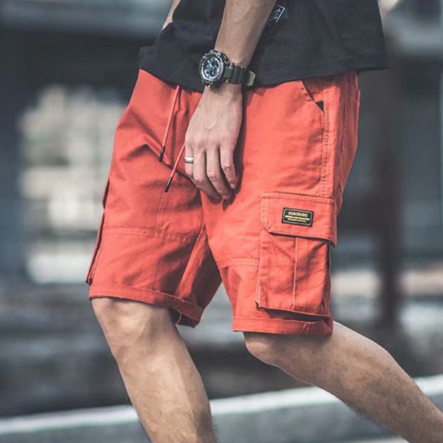 

Shorts Cargo Solto Casual Masculino Ao Ar Livre