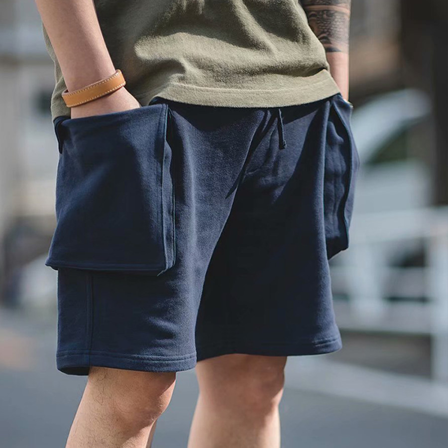 

Men's Retro Large Pocket Casual Loose Cargo Shorts