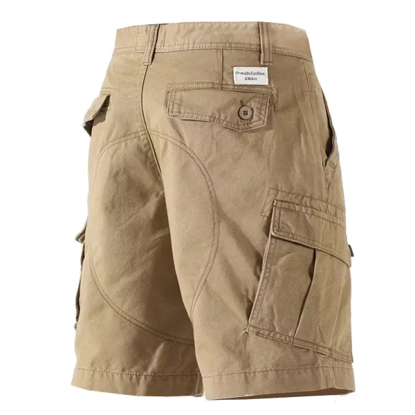 Men's Summer Thin Loose Casual Cargo Shorts Crop Pants - Kalesafe.com 