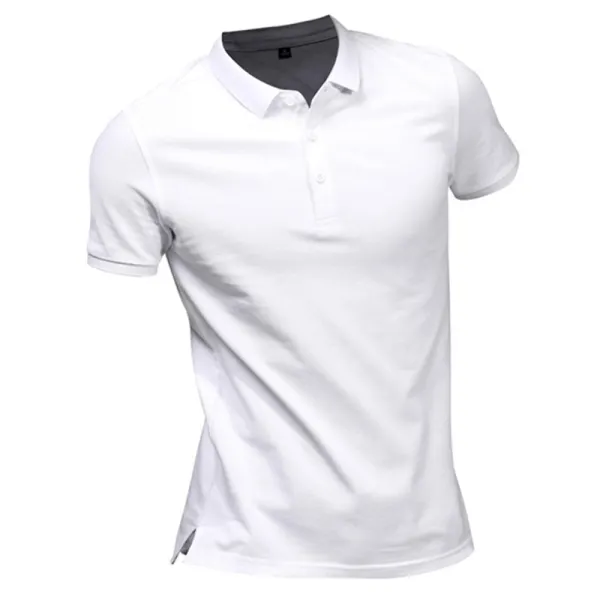 Men's Outdoor Casual Short-sleeved Polo Shirt - Kalesafe.com 