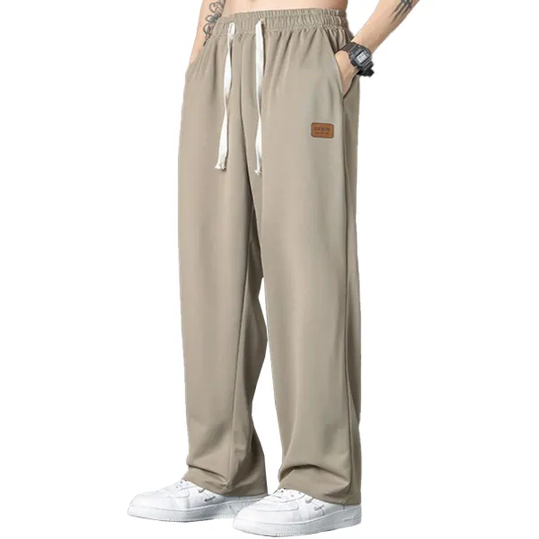 Men's Loose Quick-Drying Sports Casual Straight Pants Trousers - Kalesafe.com 