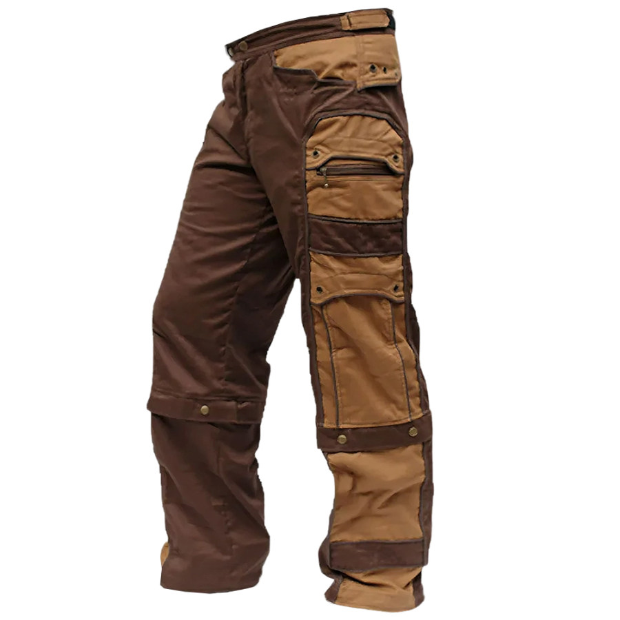 

Мужские уличные тактические многофункциональные карманные повседневные брюки контрастного цвета