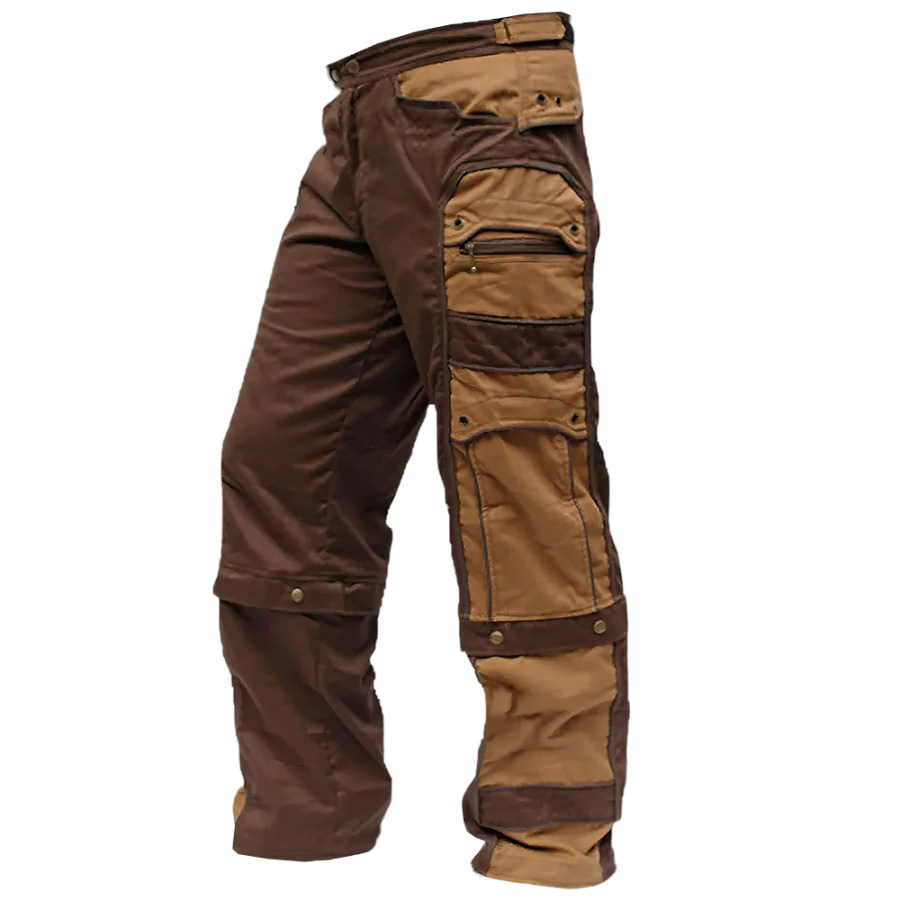 

Pantalon Décontracté Tactique D'extérieur Multifonction Avec Poches Contrastées Pour Hommes