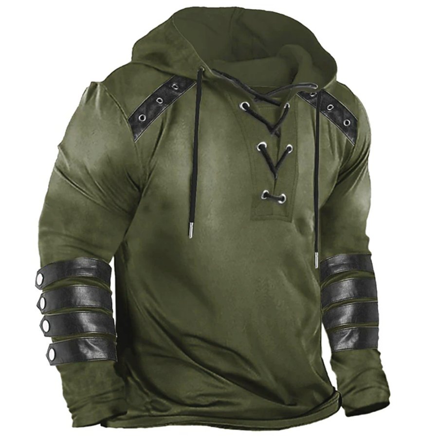 

Felpa Con Cappuccio Da Uomo Nero Verde Militare Grigio Chiaro Grigio Scuro Strisce Con Cappuccio Stampe Grafiche Stampa Sport E Attività All'aria Aperta Sport Quotidiani