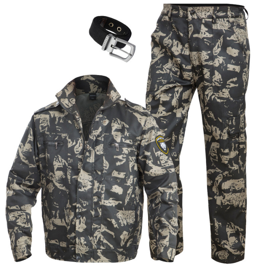 

Men's outdoor camouflage suit overalls