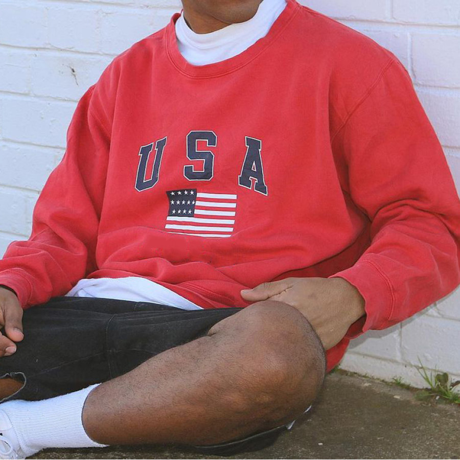 

USA Crew Neck Sweatshirt