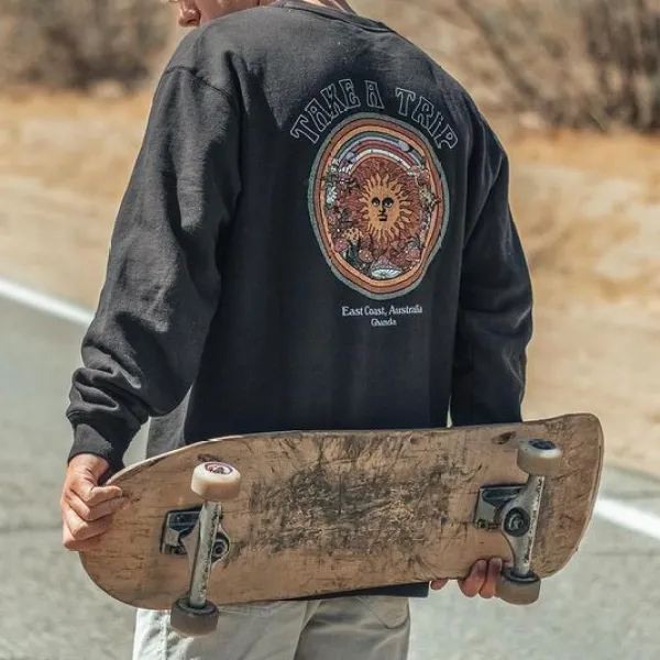 Travel Classic Crew Crew Neck Sweater - Mosaicnew.com 