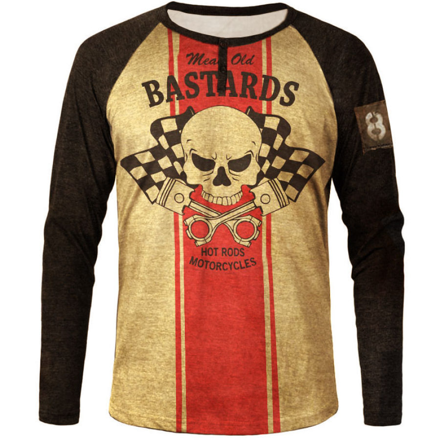 

Men's Outdoor Skull Print Long Sleeve Top