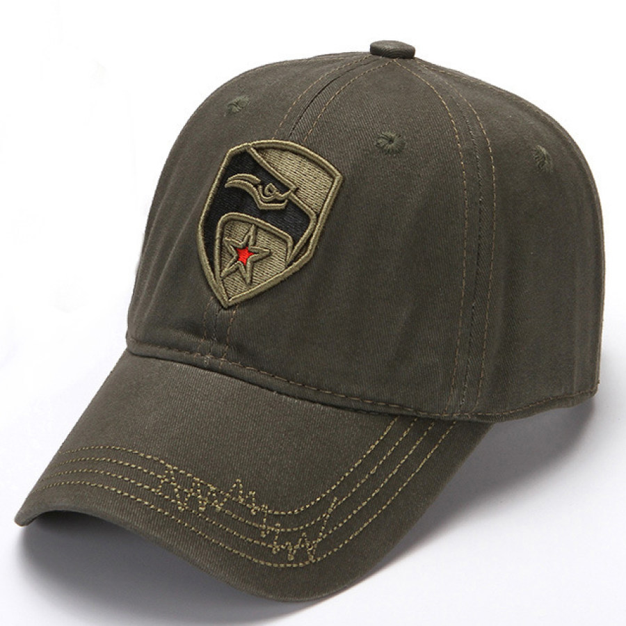 

Men's Outdoor Camouflage Embroidered Canvas Hat