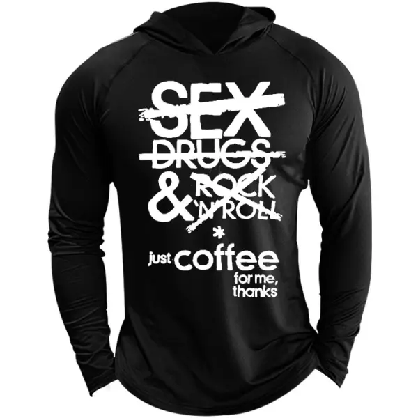 Men's Outdoor Quick-drying Letter Print Hoodie - Styletaken.chimpone.com 