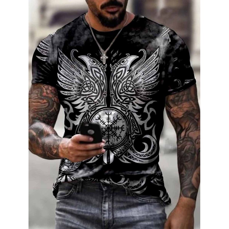 

Mens Viking Thors Hammer T-shirt