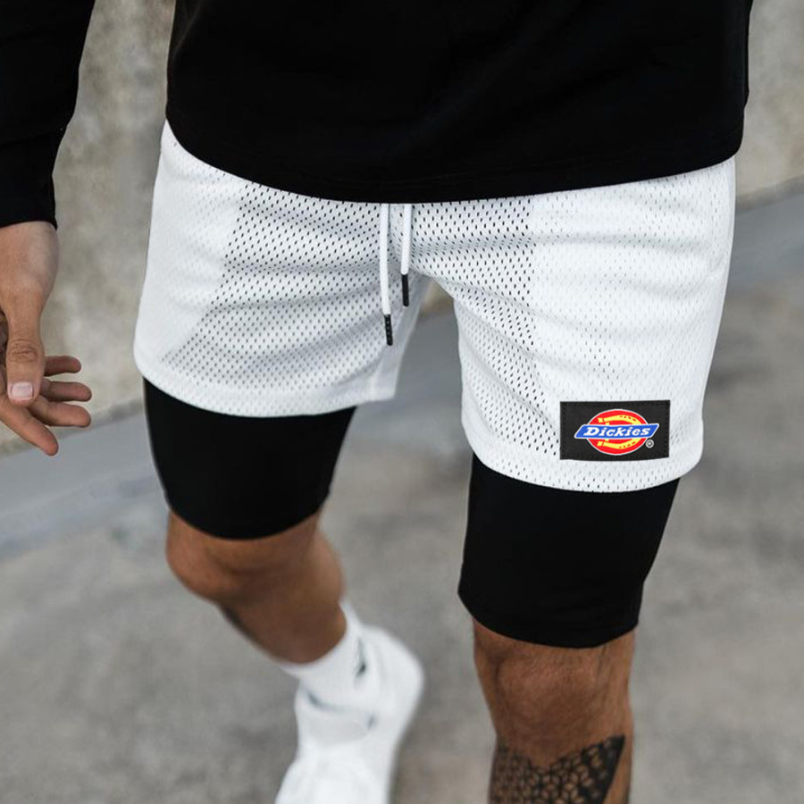 

Double Layer Athletic Mesh Shorts