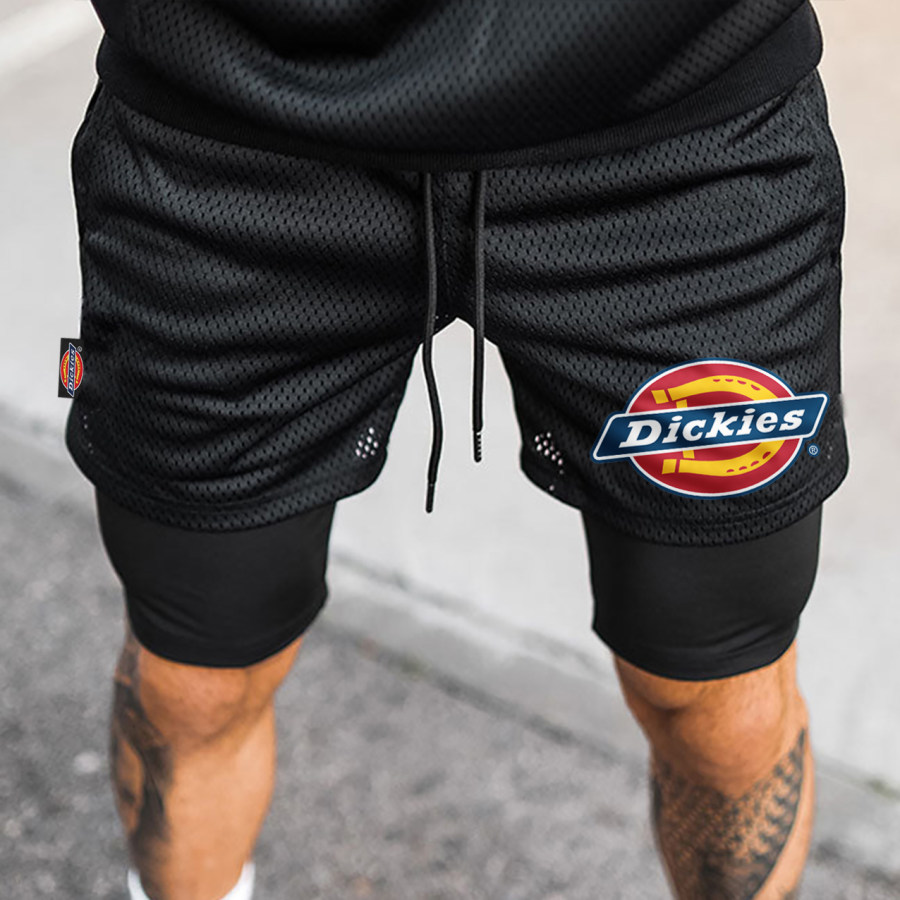 

Layered Hybrid Athletic Mesh Shorts