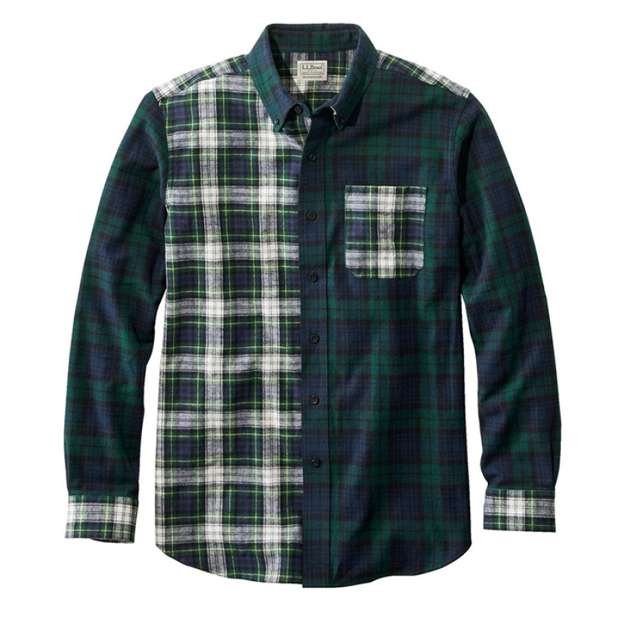 

Men's Vintage Scotch Plaid Shirt Traditional Fit LLBean Men's Outdoor Shirts