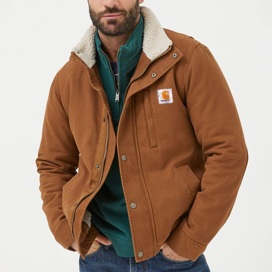 

Chaqueta Polar Hombre Lona Vintage
