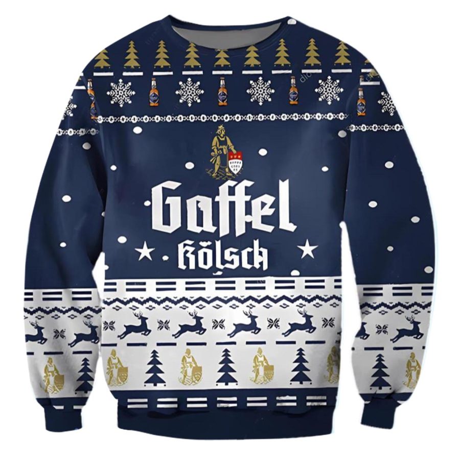 

Sudadera Navideña Fea Con Estampado 3D De Cerveza Gaffel Kolsch Para Hombre