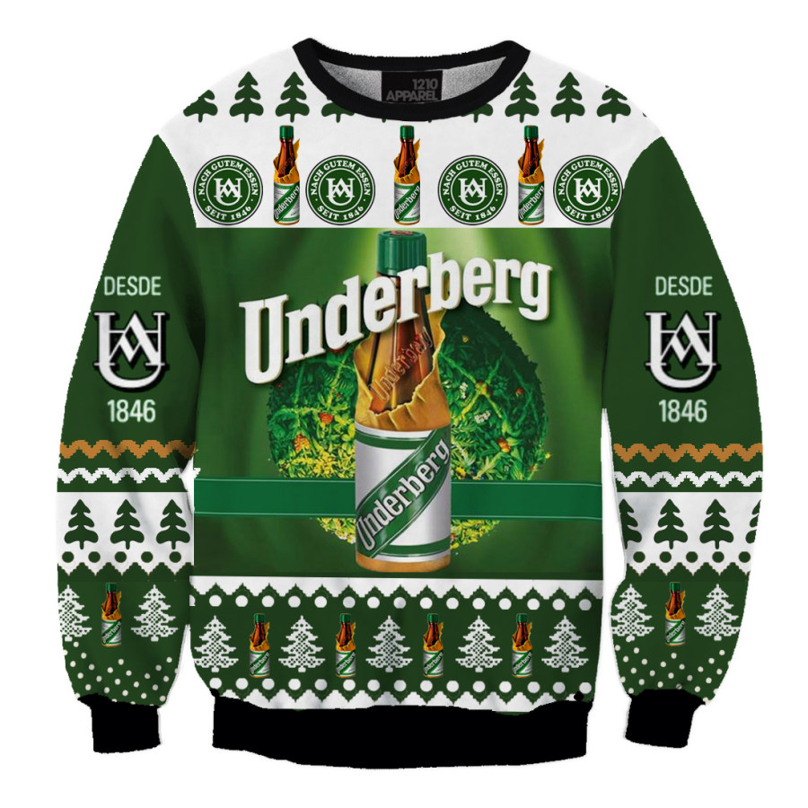 

Unisex Underberg Lustiges 3D-gedrucktes Weihnachts-Ugly-Sweatshirt