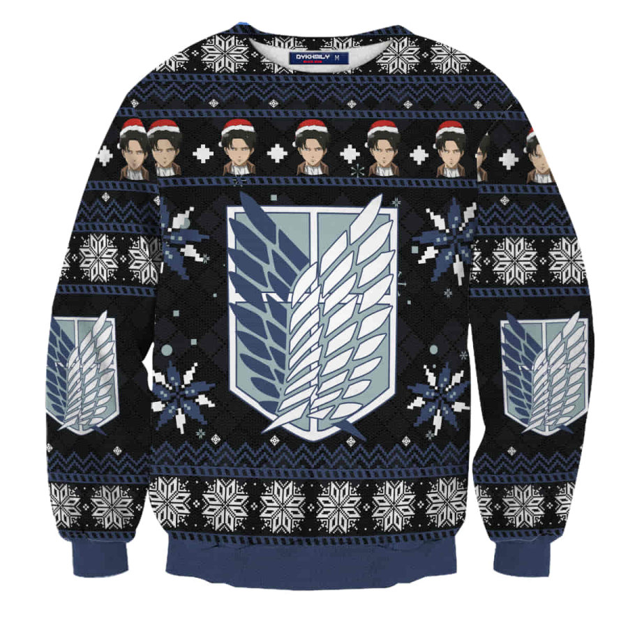 

Levi Ackerman AOT Anime Hässlicher Weihnachtspullover