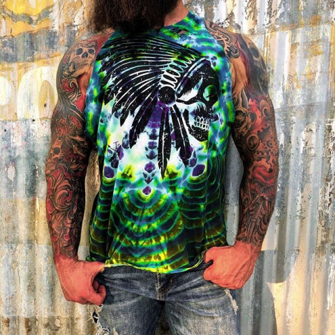 Chief printing and dyeing vest