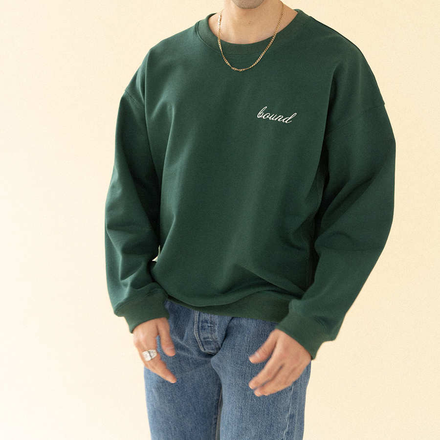 Green Fashion Modern Casual Long Sleeve Sweatshirt
