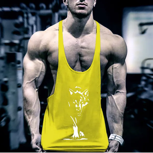 Men's fitness summer sports breathable cotton sleeveless vest TT229 - Leanarea.chimpone.com 