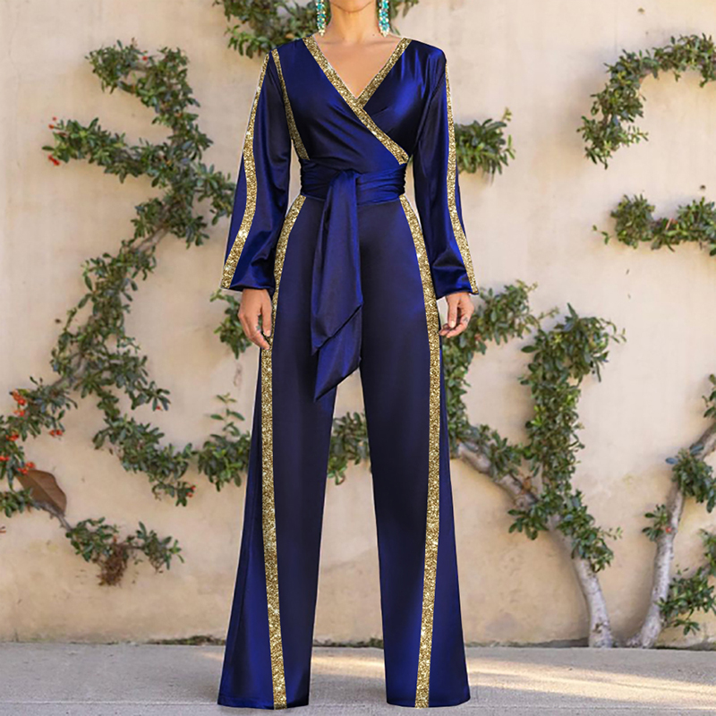 Elegant Women's Splicing Jumpsuit