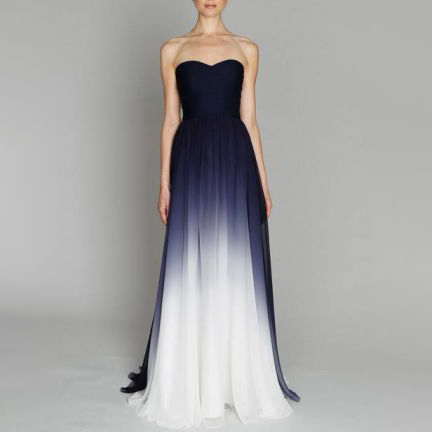 Women's Elegant Sexy Tube Top Gradient Dress