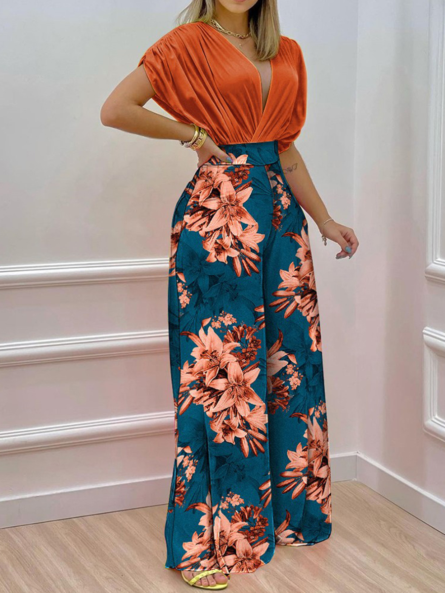 Summer Fashion Print Women's Two Piece Set