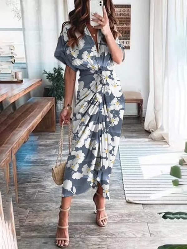 Ladies Elegant Fashion Print Dress