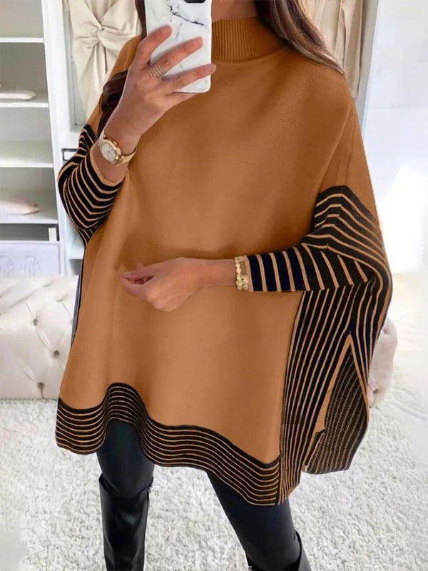 Ladies Elegant Fashion Loose Long Sleeve Sweater