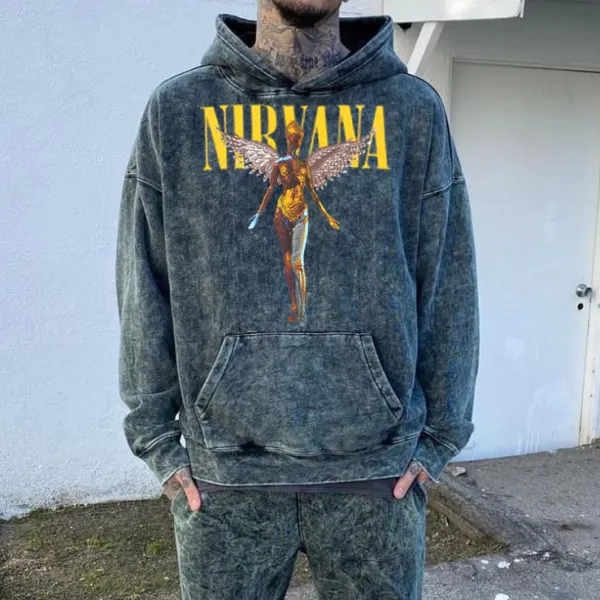 Mens Vintage basic long sleeve sweatshirt - Leanarea.chimpone.com 