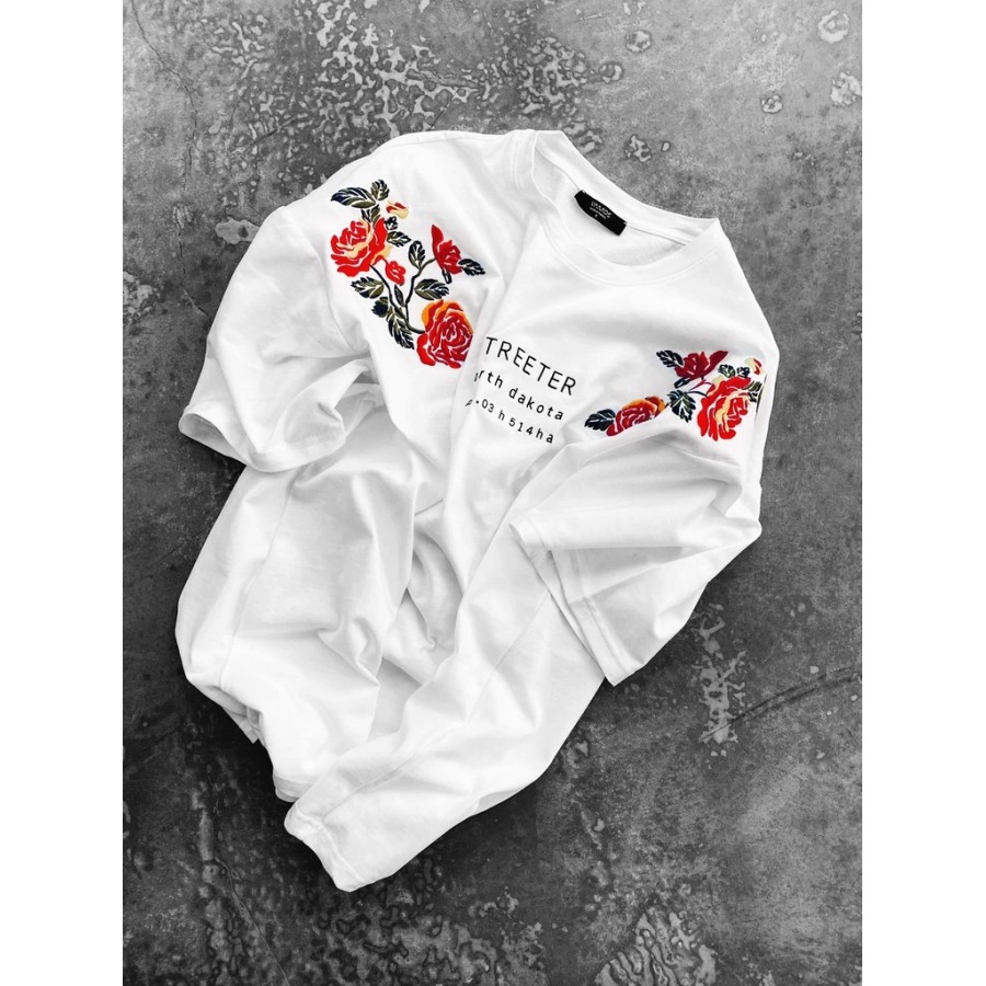 

Floral Print Short-sleeved T-shirt