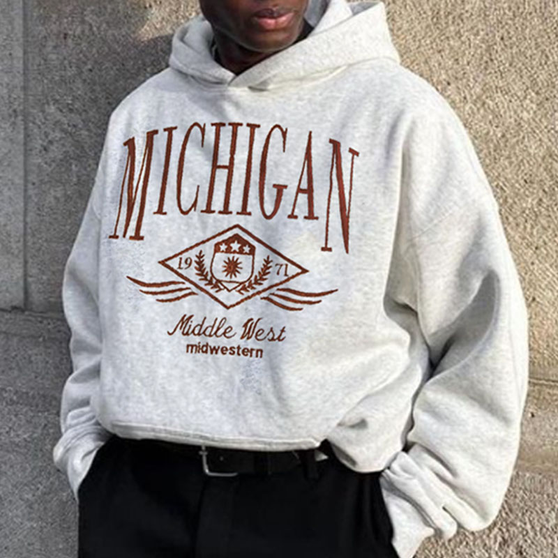 Retro Men's MICHIGAN Casual Sweatshirt